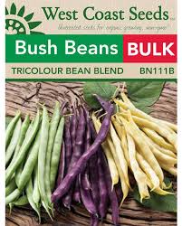 Bean 'Tricolour Blend'- West Coast Seeds